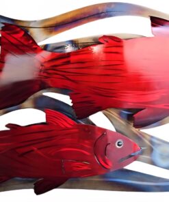 Swimming Salmon Wall Art