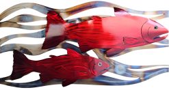 Swimming Salmon Wall Art