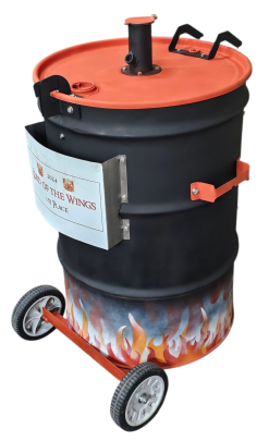 Custom Fire Drum Paint Job